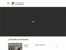 Tablet Screenshot of farnhamgolf.com